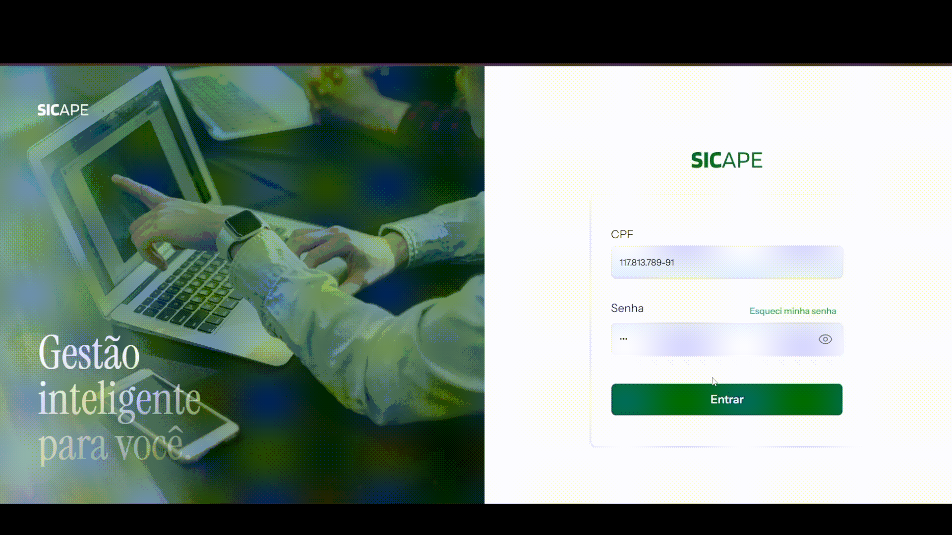 Demonstração do sistema SICAPE